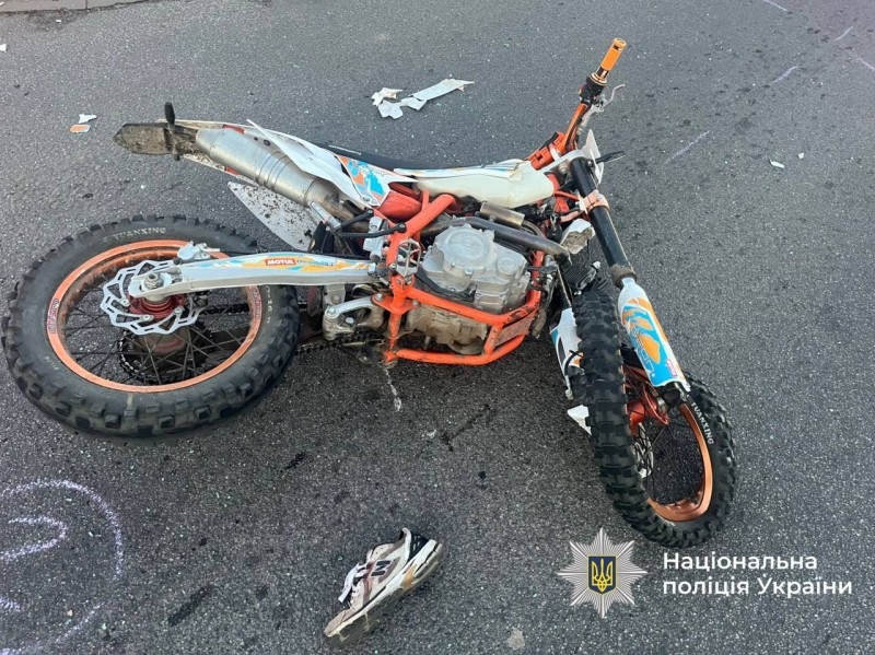 У Вінниці в аварії серйозно постраждав 17-річний мотоцикліст