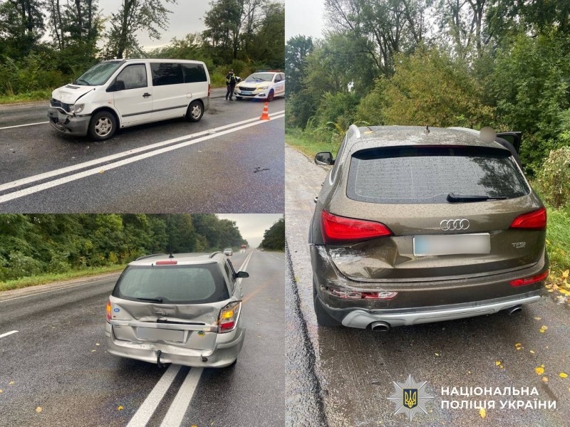 На Вінниччині сталась потрійна аварія