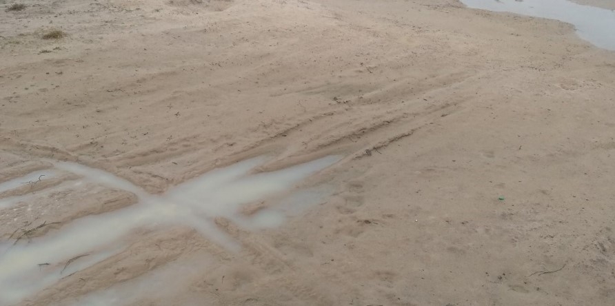 У Сальницькому окрузі невідомі видобували пісок без відповідного дозволу