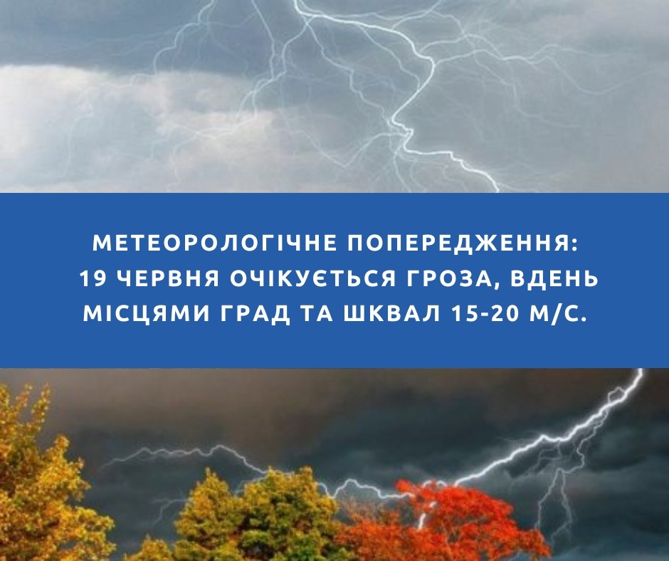 У Вінниці та області тиждень почнеться з грози та граду - прогноз погоди