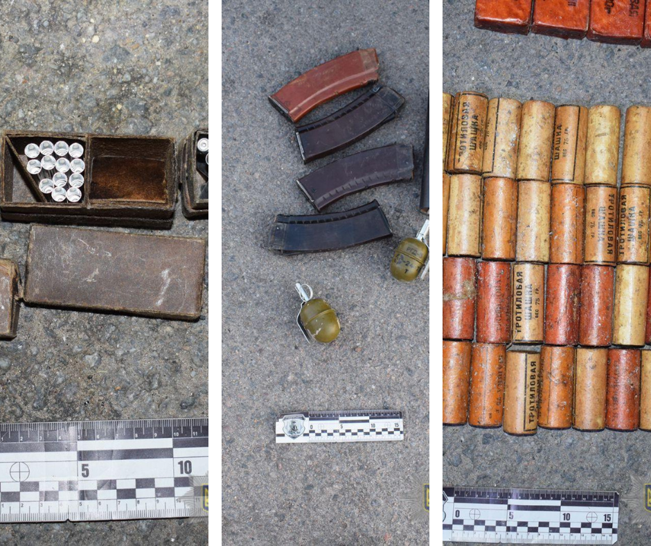 В Гайсині вилучили гранатомет, гранати, набої та тротилові шашки