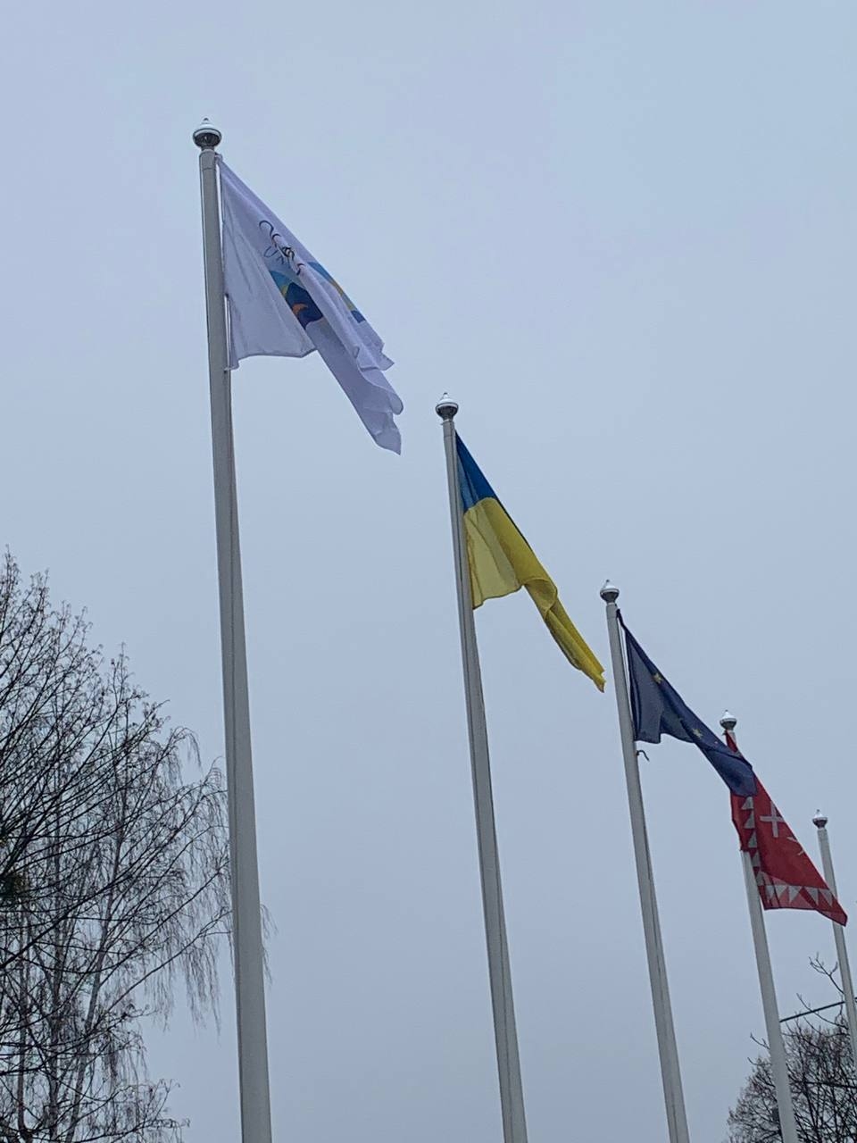 Олімпійський прапор на підтримку українських спортсменів підняли у Вінниці