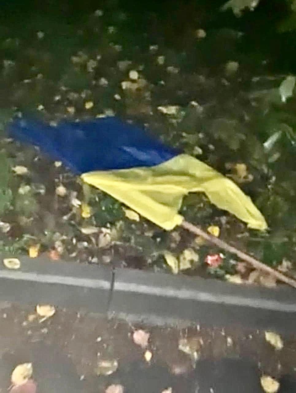 В Іллінцях п'яний мешканець намагався спаплюжити Прапор України 
