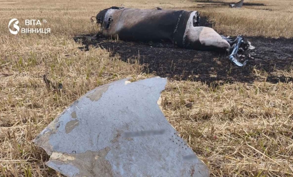 На Вінниччині збили крилату ракету Х-101 під час нічної атаки На Вінниччині збили крилату ракету Х-101 під час нічної атаки
