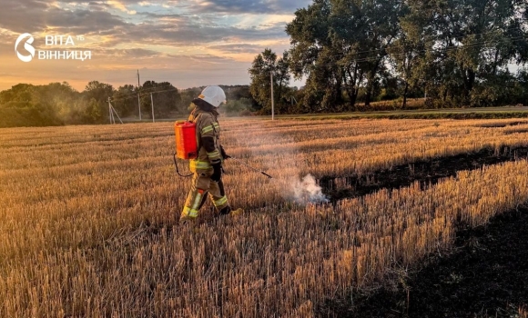 Понад 530 гектарів згорілої землі на Вінниччині рятувальники знову б'ють на сполох Понад 530 гектарів згорілої землі на Вінниччині рятувальники знову б'ють на сполох