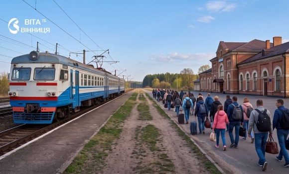 Поїзд №889890 з Житомирщини рушив до Вінниці з великим запізненням Поїзд №889890 з Житомирщини рушив до Вінниці з великим запізненням
