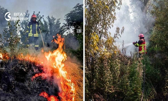 Вогонь охопив три райони Вінниччини рятувальники назвали причину пожеж Вогонь охопив три райони Вінниччини рятувальники назвали причину пожеж